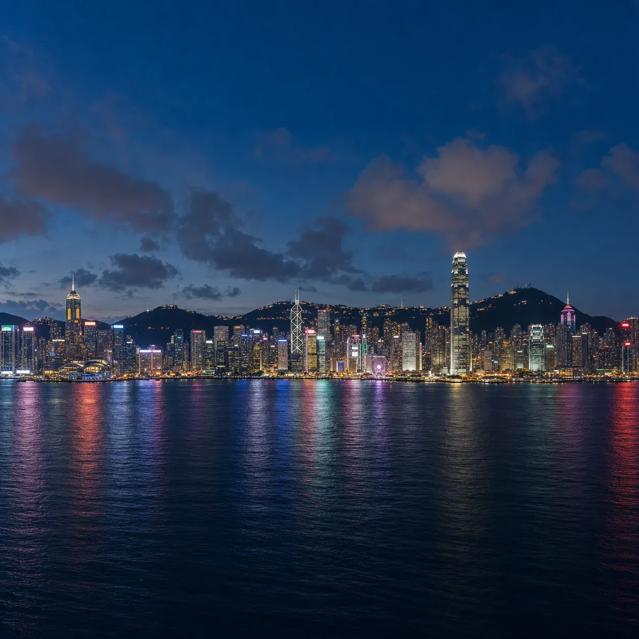 Hong Kong night skyline